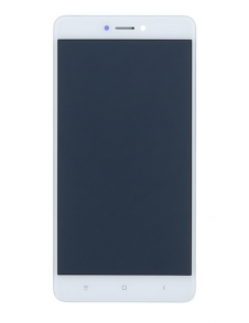 LCD-skärm + beröringsenhet + framsida för Xiaomi Redmi Note 4 Global - Vit (Service Pack)