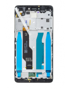 LCD-skärm + beröringsenhet + framsida för Xiaomi Redmi Note 4 Global - Svart (Service Pack)