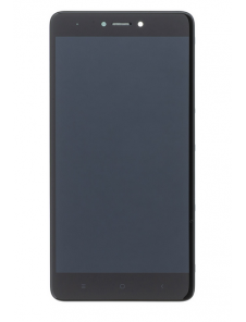 LCD-skärm + beröringsenhet + framsida för Xiaomi Redmi Note 4 Global - Svart (Service Pack)