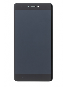 LCD-skärm + beröringsenhet + framsida för Xiaomi Redmi Note 4 Global - Svart (Service Pack)