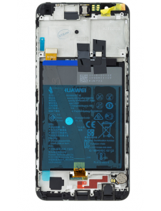 LCD-skärm + beröringsenhet + framsida Huawei Honor 7X - Svart (Service Pack)