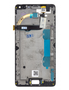 LCD-display + Touch Unit + Framsida Lenovo P1 / P1 Pro - Svart