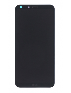 LCD-display + Touch Unit + Framsida LG Q6 M700n - Svart