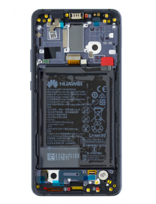 LCD-display + Touch Unit + Fram Skal Huawei Mate 10 Pro - Grå (Service Pack)