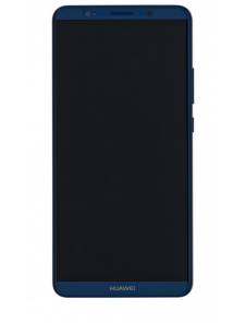 LCD-display + Touch Unit + Fram Skal Huawei Mate 10 Pro - Blå (Service Pack)