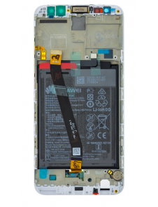 LCD-skärm + beröringsenhet + framsida Huawei Mate 10 Lite - Guld (Service Pack)