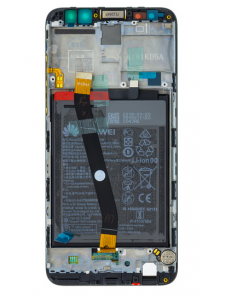LCD-display + Touch Unit + Framsida Huawei Mate 10 Lite - Svart (Service Pack)