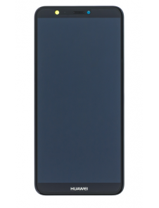 LCD-display + Touch Unit + Framsida Huawei P Smart - Svart (Service Pack)