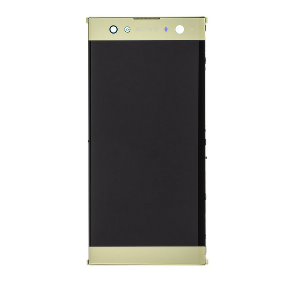 LCD-display + beröringsenhet + framsida Sony Xperia XA2 Ultra H4213 - Guld (servicepack)