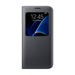 Samsung EF-CG935PBE S-View Case Vikbart Fodral Till Samsung Galaxy S7 Edge - Svart