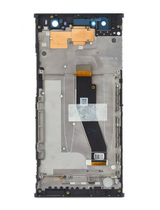 LCD-skärm + pekdon + främre skal Sony Xperia XA2 Ultra H4213 - Svart (Service Pack)