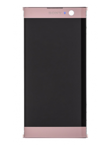 LCD-skärm Touch Unit Front Cover Sony Xperia XA2 H4113 - Rosa (Service Pack)