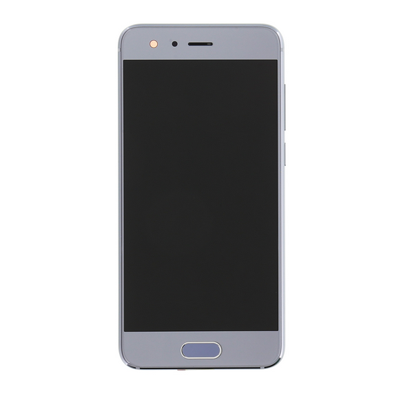 LCD-display Touch Unit + Front Cover Huawei Honor 9 - Grå (Service Pack)