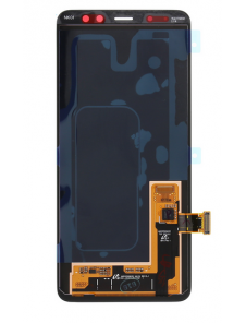 LCD-display + Touch Unit Samsung Galaxy A8 2018 A530 - Svart (Service Pack)