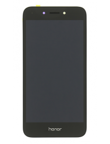 LCD-skärm + beröringsenhet + framsida Huawei Honor 6A - Grå (Service Pack)
