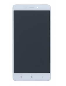 LCD-skärm + beröringsenhet + framsida för Xiaomi Redmi Note 4 - Vit