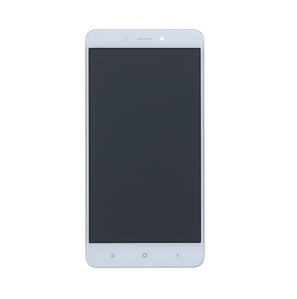 LCD-skärm + beröringsenhet + framsida för Xiaomi Redmi Note 4 - Vit