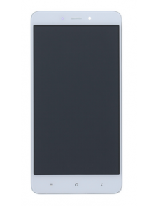LCD-skärm + beröringsenhet + framsida för Xiaomi Redmi Note 4 - Vit