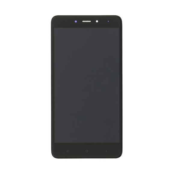 LCD-display + Touch Unit + Framsida för Xiaomi Redmi Note 4 - Svart
