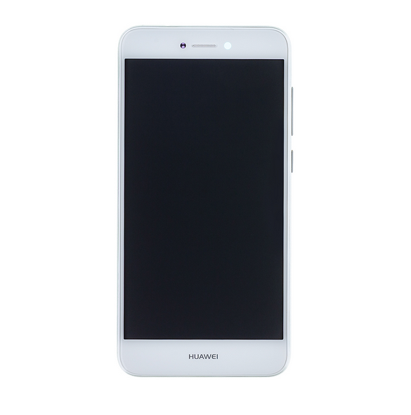 LCD-skärm + peksenhet + framsida Huawei P9 Lite 2017 - Vit (Service Pack)