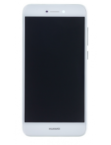 LCD-skärm + peksenhet + framsida Huawei P9 Lite 2017 - Vit (Service Pack)
