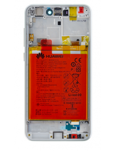 LCD-skärm + peksenhet + framsida Huawei P9 Lite 2017 - Vit (Service Pack)