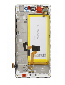 LCD-display + Touch Unit + Framsida Huawei P8 Lite - Vit (Service Pack)