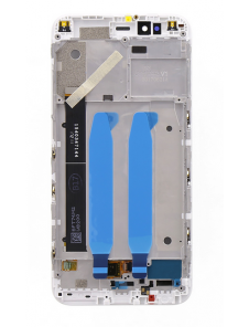 LCD-display + Touch Unit + Framsida för Xiaomi Mi A1 - Vit