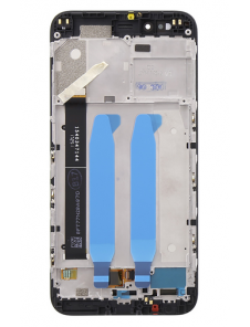 LCD-display + Touch Unit + Framsida för Xiaomi Mi A1 - Svart