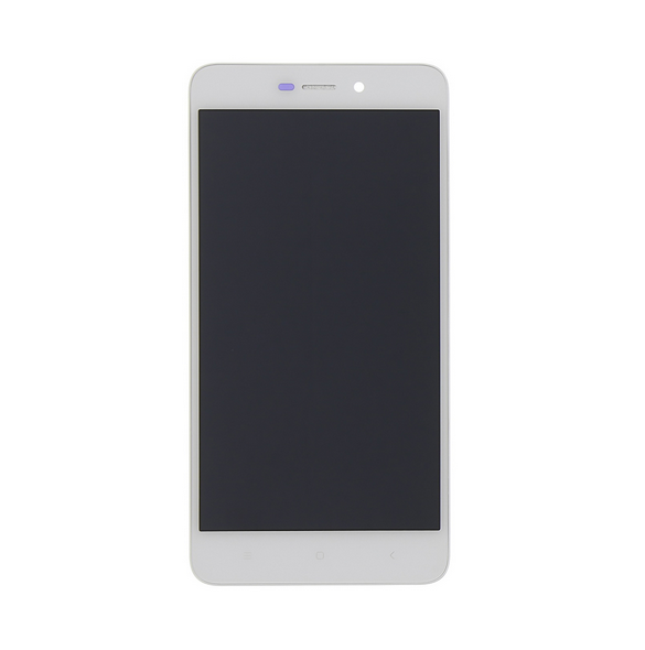 LCD-skärm + beröringsenhet + framsida för Xiaomi Redmi 4A - Vit