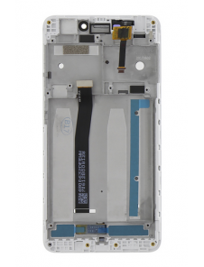 LCD-skärm + beröringsenhet + framsida för Xiaomi Redmi 4A - Vit