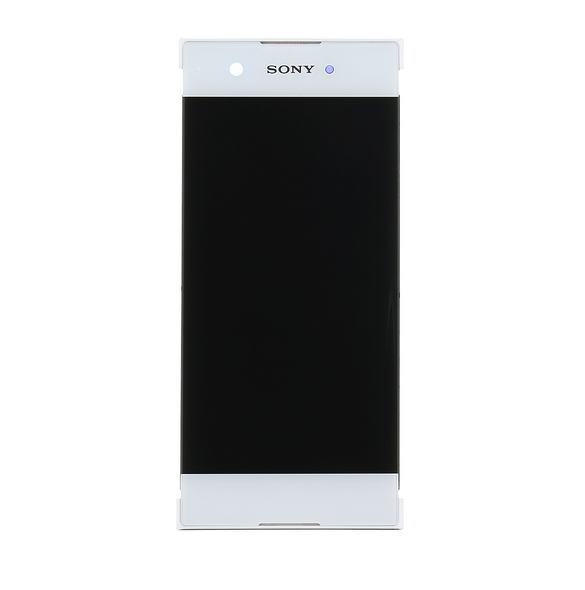 LCD-skärm + pekdon + främre skal Sony Xperia XA1 G3121 - Vit (Service Pack)