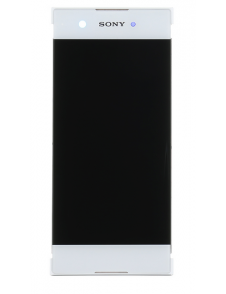 LCD-skärm + pekdon + främre skal Sony Xperia XA1 G3121 - Vit (Service Pack)