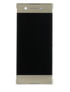 LCD-skärm Touch Unit Front Cover Sony Xperia XA1 G3121 - Guld (Service Pack)