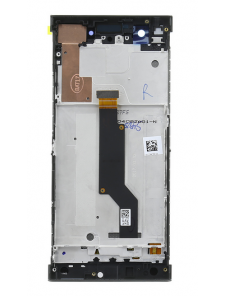 LCD-skärm Touch Unit Front Cover Sony Xperia XA1 G3121 - Svart (Service Pack)