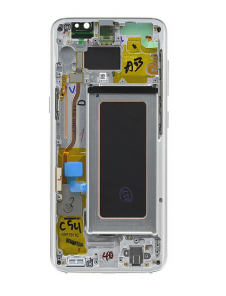 LCD-skärm + Touch Unit Samsung Galaxy S8 G950 - Silver (Service Pack)
