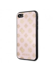 Guess hårt fodral Peony G Double Layer Glitter GUHCI8TGGPLP iPhone 7/8 - Rosa