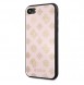 Guess hårt fodral Peony G Double Layer Glitter GUHCI8TGGPLP iPhone 7/8 - Rosa
