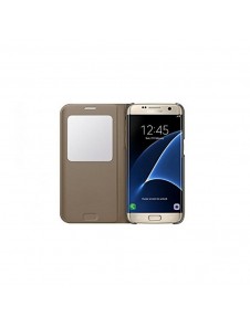 Samsung EF-CG935PFE S-View Case Vikbart Fodral Till Samsung Galaxy S7 Edge - Guld