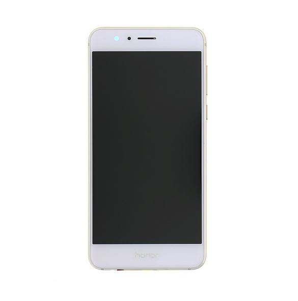 LCD Display + Touch Unit + Fram Skal Huawei Honor 8 - Vit (Service Pack)
