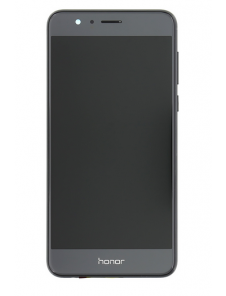 LCD Display + Touch Unit + Fram Skal Huawei Honor 8 - Svart (Service Pack)