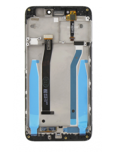 LCD-skärm + beröringsenhet + framsida Xiaomi Redmi 4X - Svart (Service Pack)