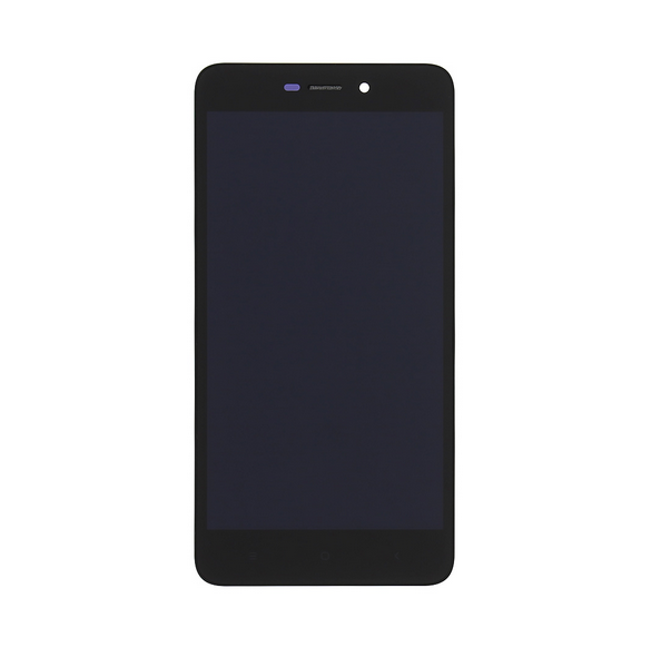 LCD-display + Touch Unit + Framsida Xiaomi redmi 4A - Svart (Service Pack)