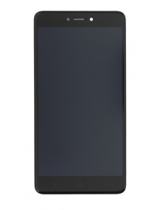 LCD-skärm Beröringsenhet Framhuvud Xiaomi Redmi Note 4 Global - Svart