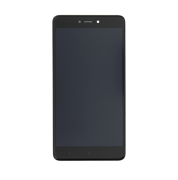 LCD-skärm Beröringsenhet Framhuvud Xiaomi Redmi Note 4 Global - Svart