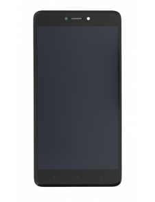 LCD-skärm Beröringsenhet Framhuvud Xiaomi Redmi Note 4 Global - Svart