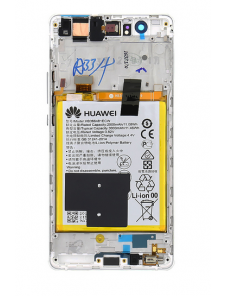 LCD-display + Touch Unit + Framsida Huawei P9 Lite - Vit (Service Pack)