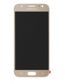 LCD-display + Touch Unit Samsung Galaxy J3 2017 J330 - Guld (Service Pack)