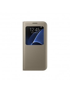 Samsung EF-CG935PFE S-View Case Vikbart Fodral Till Samsung Galaxy S7 Edge - Guld