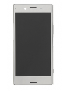 LCD-skärm + pekdon Sony Xperia XZ Premium G8142 - Krom (Service Pack)